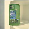 Aesthetic Summer Painting Phone Green Clear Case