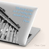 Ancient Greek Ruins Macbook Clear Case, Architecture Aesthetic