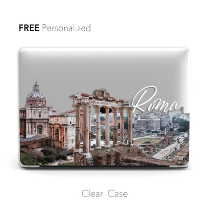 Ancient Rome Macbook Clear Case, Architecture Aesthetic - MinimalGadget