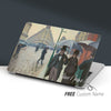 Caillebotte Painting, Rue de Paris, Macbook Case Personalized Hard Cover