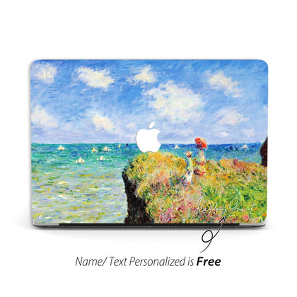 Claude Monet Painting, Macbook Case Personalized, Cliff Walk at Pourville - MinimalGadget