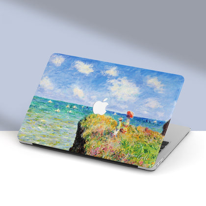 Claude Monet Painting, Macbook Case Personalized, Cliff Walk at Pourville - MinimalGadget