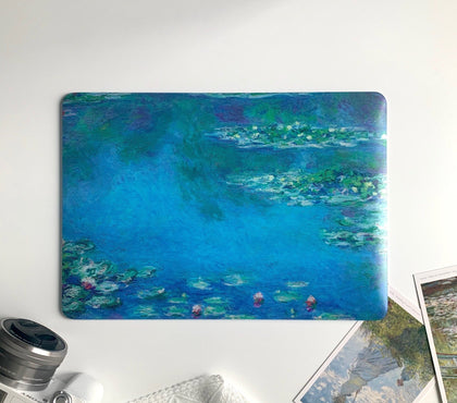 Claude Monet Painting, Macbook Case Personalized Name, Water Lilies - MinimalGadget