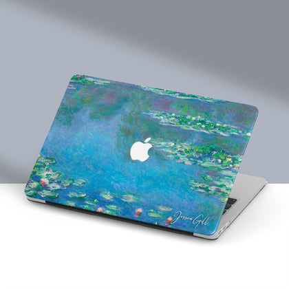 Claude Monet Painting, Macbook Case Personalized Name, Water Lilies - MinimalGadget