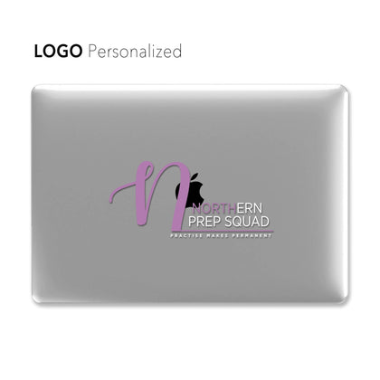 Company Logo Custom Macbook Hard Case Matte, Clear Case, blue black Pink - MinimalGadget