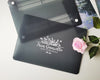 Company Logo Custom Macbook Hard Case Matte, Clear Case, blue black Pink