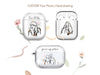 CUSTOM illustrated Portrait AirPods Case, hand drawing Minimalist Line, for Family Couple Friend