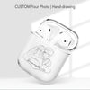CUSTOM Line drawing Portrait AirPods Case, for Family, Couple Wedding, Friend