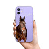 Custom Pet Portrait iPhone Clear Case, Hand illustrated Cover