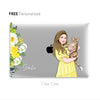 Custom Pet Portrait Macbook Case, Hand illustrated Dog Cat Portrait CLEAR CASE