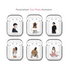 CUSTOM Portrait AirPods Case, Custom No-Facial Portrait Illustration