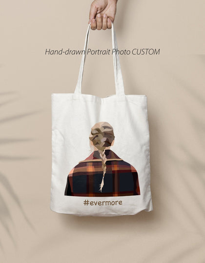 Custom Your idols Photo Tote Bag for Taylor Swift evermore - MinimalGadget