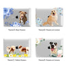 Custom Your Pet Portrait Macbook Case, Hand illustrated Dog Cat Photo CLEAR CASE