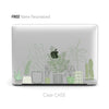 Cute Botanical Garden Macbook Clear Case, Matte Case