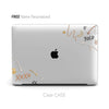 Cute Doodle XOXO Macbook Clear Case, Matte Case