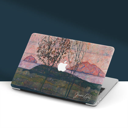 Egon Schiele Painting, Macbook Case Personalized, Setting Sun - MinimalGadget