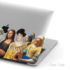 Famous women in Painting inspired, Personalized Name, Macbook CLEAR Hard Case