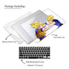 Goku vs Vegeta, Dragon Ball Super Saiyan, Macbook Clear Hard Case , Anime Custom Name