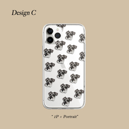 Hand-illustrated, Realistic, Pet Portrait Custom iPhone Case - MinimalGadget