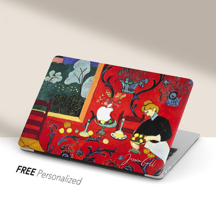 Henri Matisse Painting, Macbook Case, ' Harmony in Red' , Custom Name Case - MinimalGadget