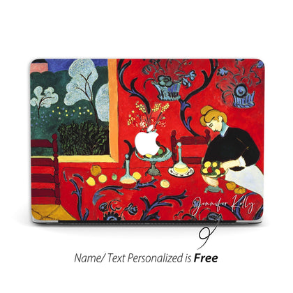 Henri Matisse Painting, Macbook Case, ' Harmony in Red' , Custom Name Case - MinimalGadget