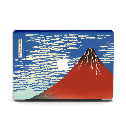 Hokusai Red Fuji, Macbook Case Hard Cover, Personalized name Case - MinimalGadget