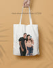 Personalized Hand illustrated Portrait Tote Bag for Family, Couple, boyfriend gift