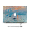 Impression Sunrise Monet Painting, Macbook Case Personalized, CASE Custom Name