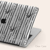 Ink painting Bamboo Leaves Macbook Clear Case, Hand drawn Bamboo branch