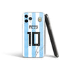 Leo Messi Clear Phone Case with Keychain, Argentina World Cup case