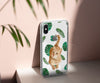Meowstera! CUSTOM Your Cat with Watercolor Monstera, iPhone Clear Case