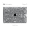 Minimalist London Map, Clear Macbook Hard Case, Custom City Map Case