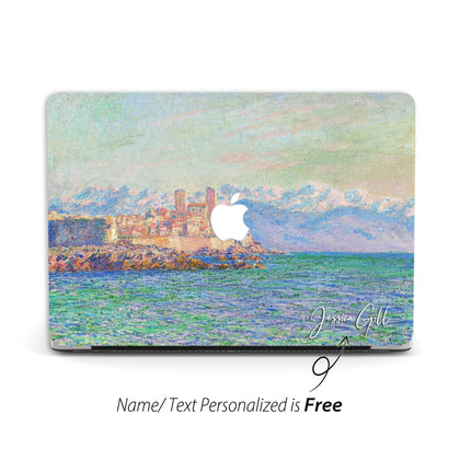 Monet Painting Macbook Case Personalized Name, Impressionism - MinimalGadget