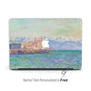 Monet Painting Macbook Case Personalized Name, Impressionism