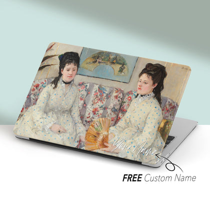 Morisot Painting, The Sisters, Macbook Case Personalized - MinimalGadget