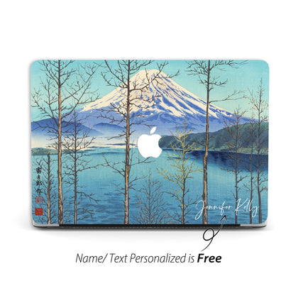 Mount Fuji, Macbook Case Personalized, Japanese Art Tokuriki - MinimalGadget