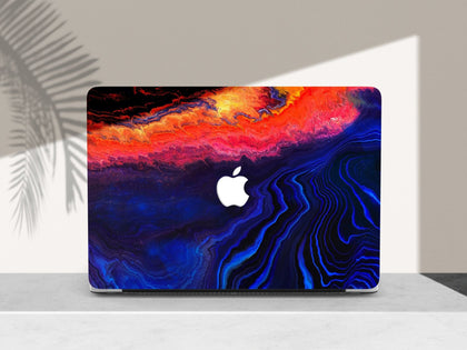 Ocean Flame, Macbook Hard Cover, Personalized Liquid Art case - MinimalGadget