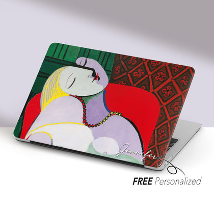 Pablo Picasso Painting, Macbook Case Personalized Name, Le Reve - MinimalGadget