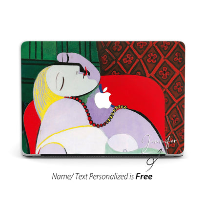 Pablo Picasso Painting, Macbook Case Personalized Name, Le Reve - MinimalGadget