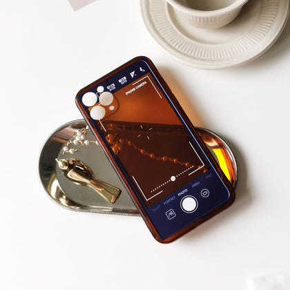 Personalized Camera Clear Coffee Phone Case - MinimalGadget