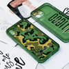 Personalized Emerald Camo Phone Clear Case, Modern Aesthetic Custom