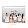Personalized Lady boss illustration, Macbook Clear Case