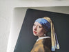 Personalized Macbook Matte Case, Navy Black Painting, Girl with Pearl Earring