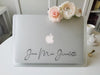 Personalized Macbook White Matte Case Hard Case, pink red Gray blue black