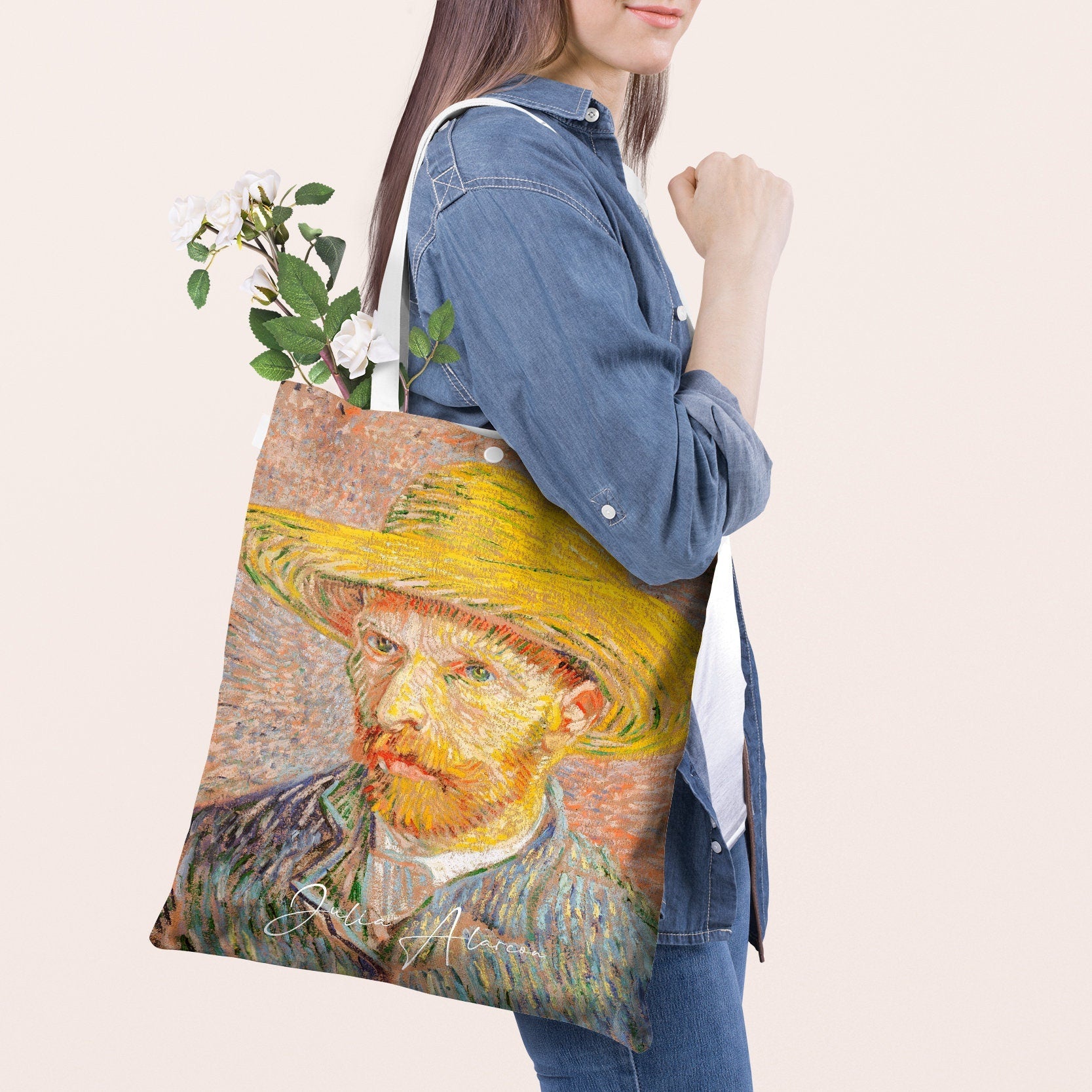 Modern Canvas Tote Bag