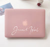 Personalized Pink Matte Macbook Hard Case, red Gray blue black clear