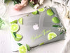 Personalized Summer Lemon, Macbook Clear Case