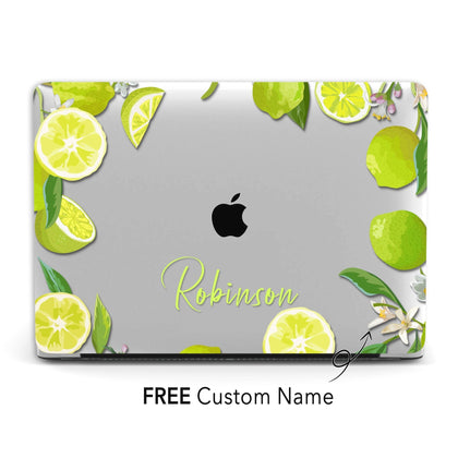 Personalized Summer Lemon, Macbook Clear Case - MinimalGadget