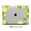 Personalized Summer Lemon, Macbook Clear Case