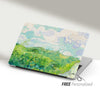 Personalized Van Gogh Macbook Case Hard Cover, Green Wheat Fields Painting